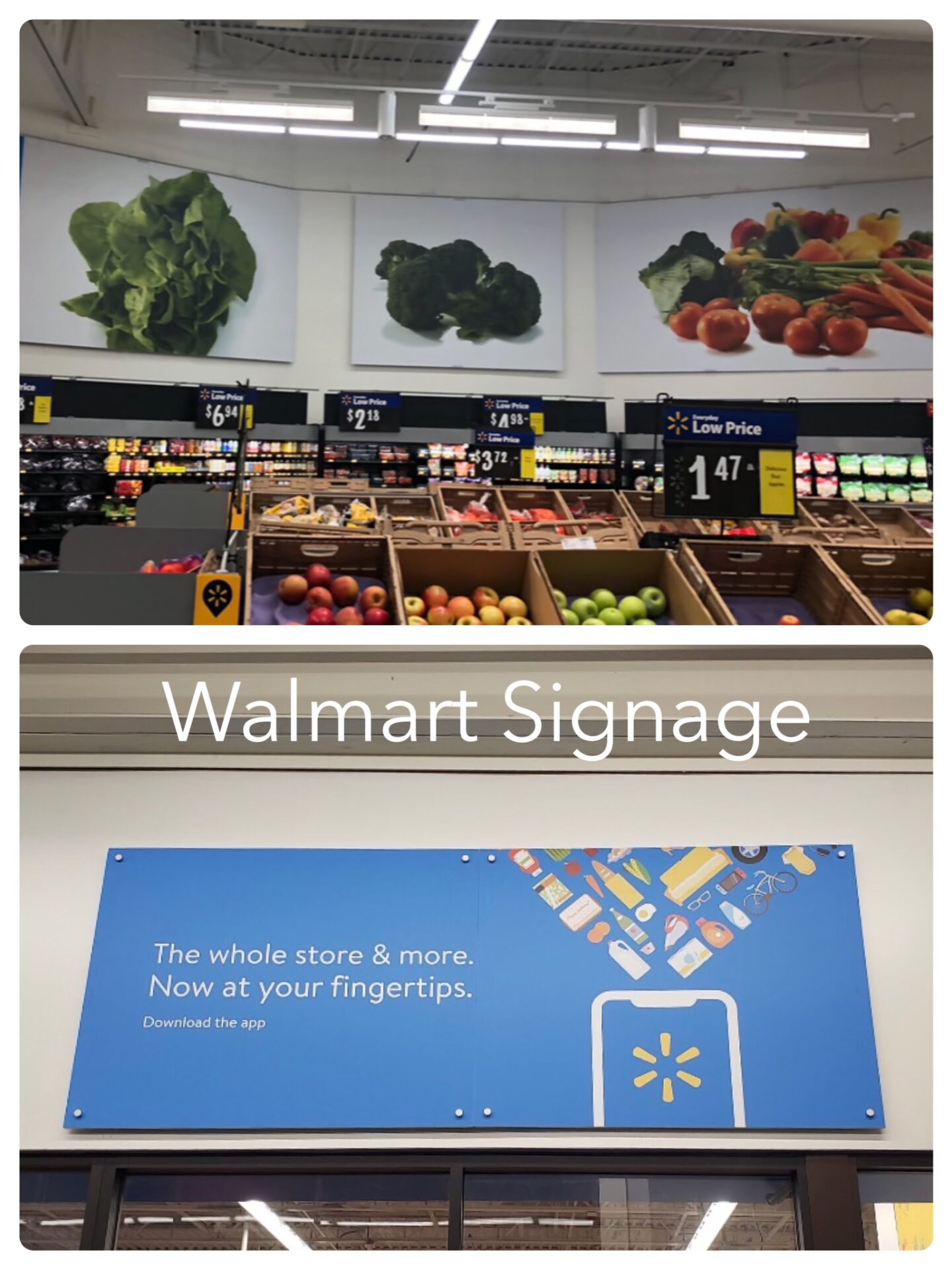 Walmart Sign and Graphics